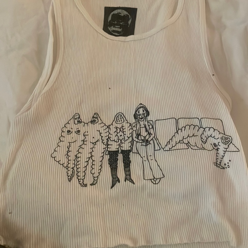 One of a kind printed tank top